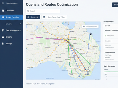 Semitrailer Route Planning Platform